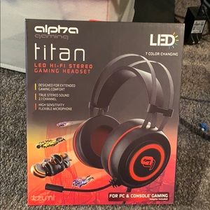Alpha gaming led headset
